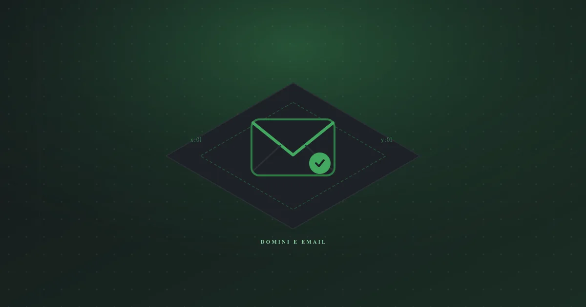 Illustrazione di una busta per l'email aziendale