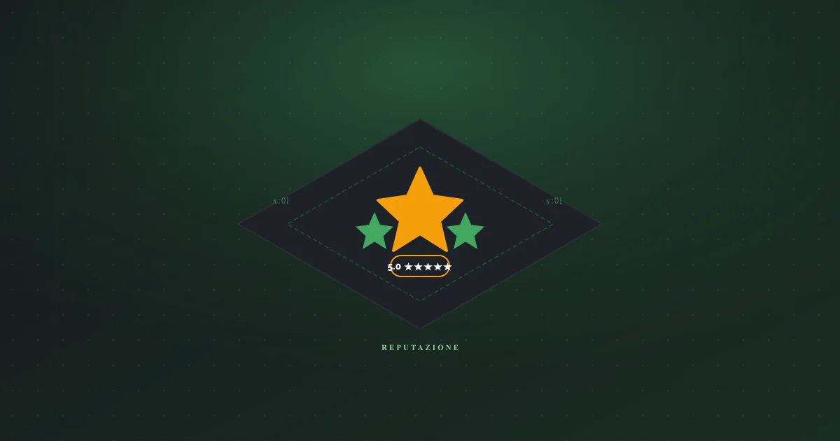 Illustrazione di una stella che rappresenta le recensioni